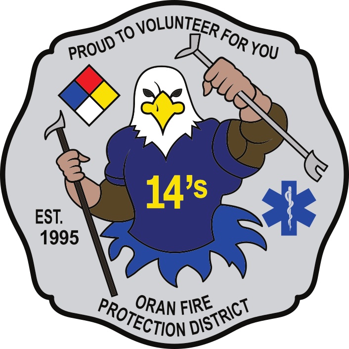 Oran Fire Protection District volunteer emblem